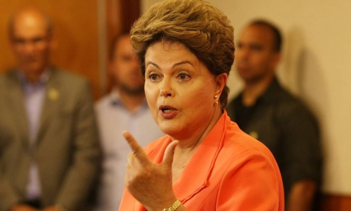 A presidente Dilma Rousseff - Michel Filho / Agência O Globo 2014101919280