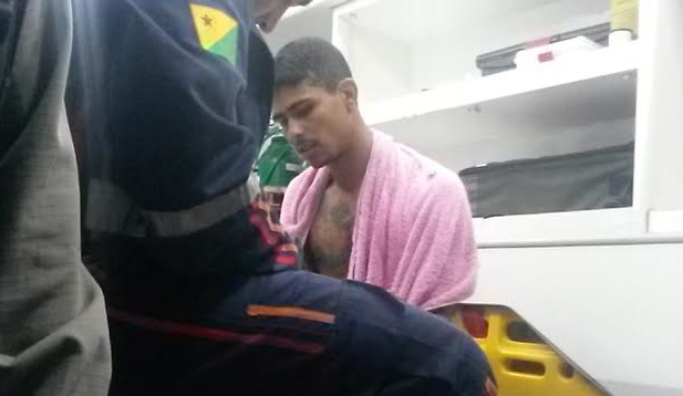 o Samu foi acionado e o conduziu ao Pronto Socorro de Rio Branco bairo-pazjovem