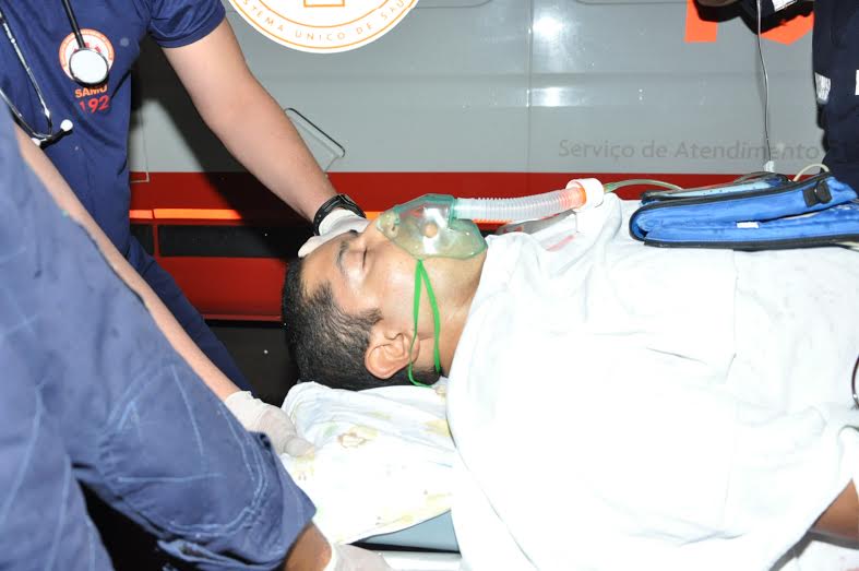 Delegado foi atingido por dois tiros durante perseguição policial/Foto: Selmo Melo/ContilNet Notícias delegado-baledado