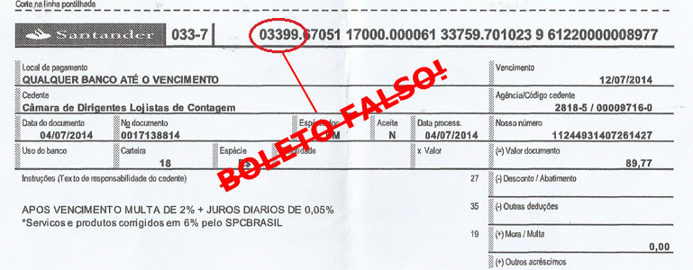As cobranças ilegais ocorrem com mais frequência no início do ano/Foto: Divulgação boletofalso