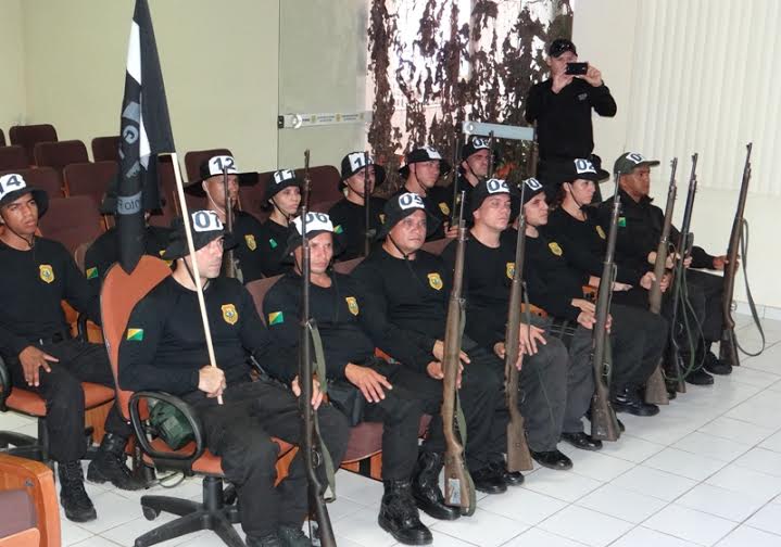 Os policiais civis iniciaram o treibnamento nesta sexta-feira policiais