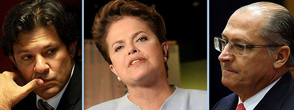 Chefes do Executivo viram popularidades despencar em pesquisa do Datafolha/Foto:IG dilmissima