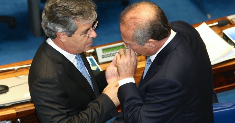 Jorge Viana ao lado presidente do Senado, Renan Calheiros jorge-renam