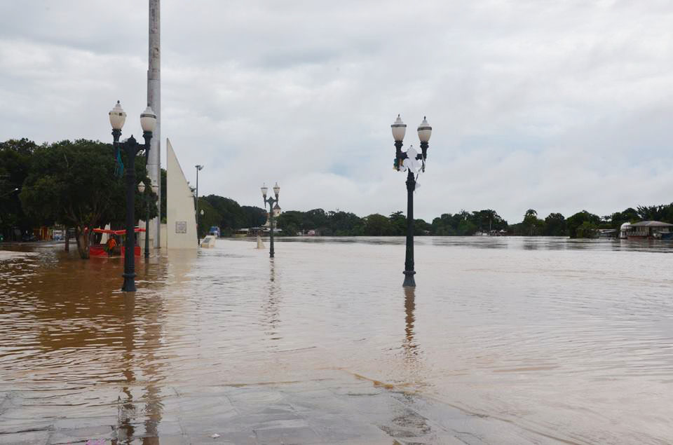 Rio Acre já inundou a Gameleira e se aproxima da marca histórica de 1997/Foto: Secom 10009281 785687891500357 6851367403951824257 n