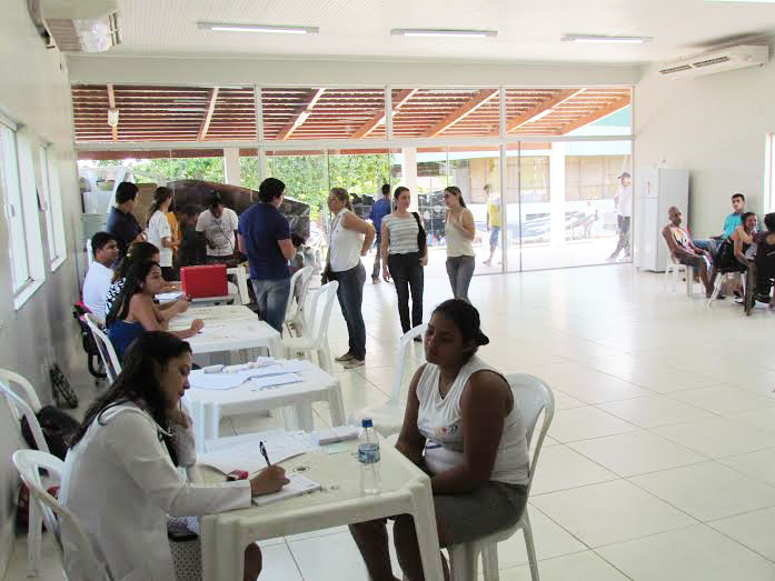 A estrutura montada no local atende 168 famílias fecomerciosolidario