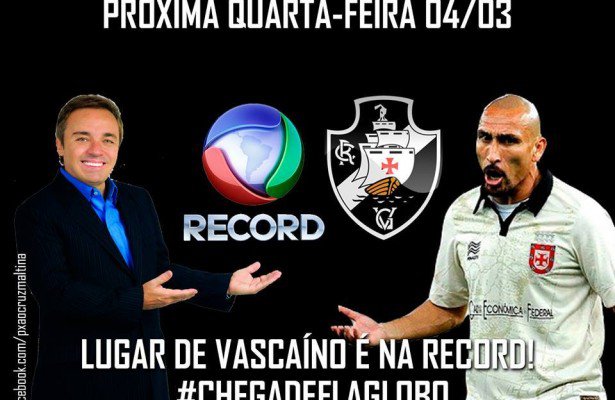 Torcida do Vasco pede em rede social boicote à TV Globo; Entenda