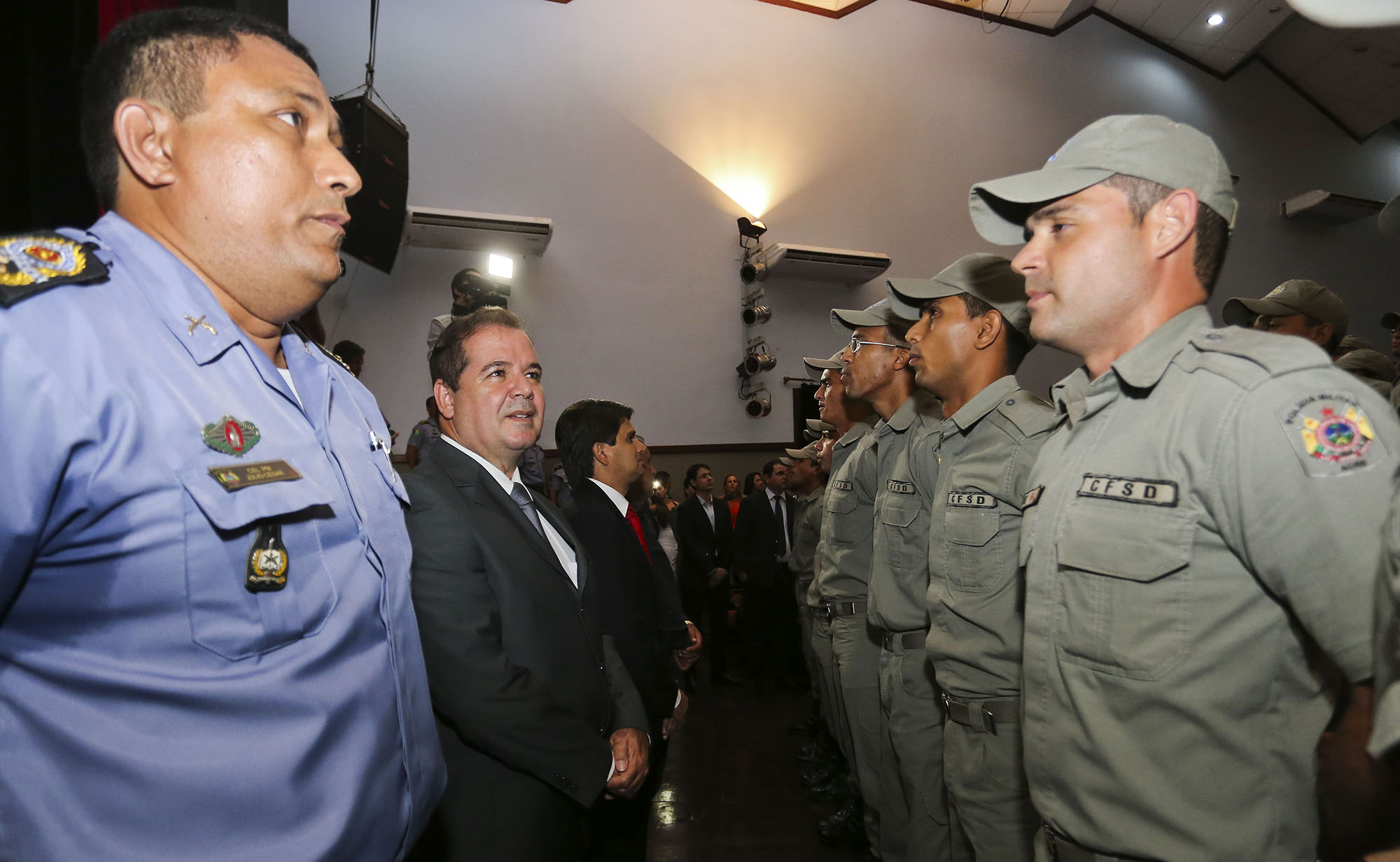 Novos policiais foram apresentados ao governador Tião Viana/Foto: Secom Secom Acre GM.1903153710