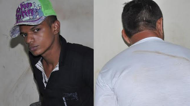 Os dois homens foram conduzidos para a Delegacia Central de Flagrantes/Foto: Selmo Melo/ContilNet Notícias duplassalto