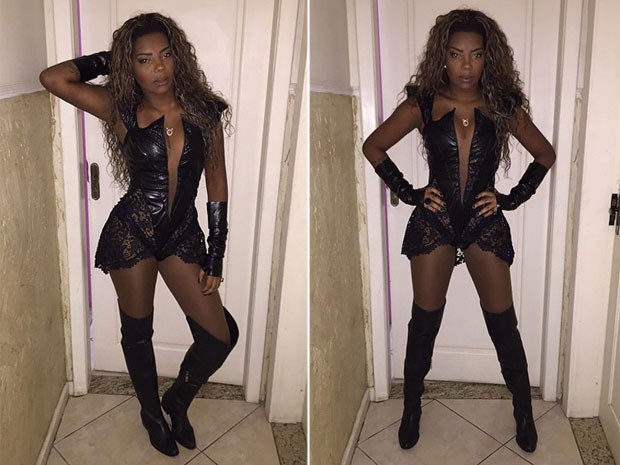 MC Ludmilla exibe look de show no Rio final