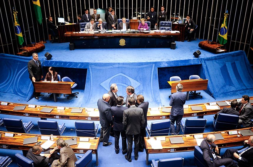 Sessão do dia 23 de março, quando os senadores aprovaram a PEC 40/2011, que veda coligações partidárias em eleições para deputados federais, estaduais e vereadores plenariocasa