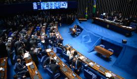 Na abertura da ordem do dia, os senadores deverão votar a MP 665, que muda regras para acesso dos trabalhadores a benefícios como seguro-desemprego Wilson Dias/Agência Brasil 960174-190515 - senado - wdo7794