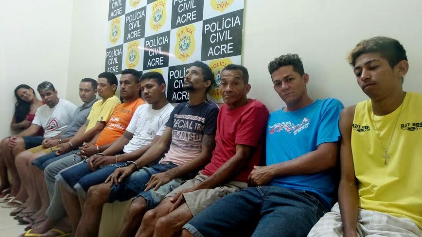 Dez pessoas foram presas durante a última fase da Operação Impactus/Foto: Ascom impactus06-05-2015