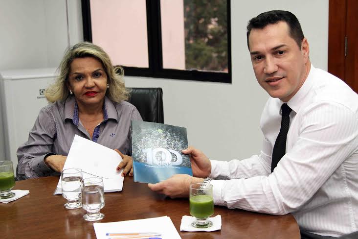 Ney Amorim recebe a visita da presidente do TJ, desembargadora Cezarinete Angelim/Foto: Ascom neycezarinete