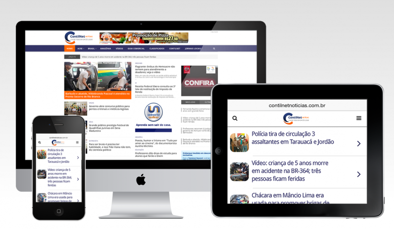 O novo portal tem funcionabilidade em todos os tipos de dispositivos de internet.