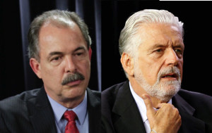 Mercadante, que sai da Casa Civil, e Wagner, que entra em seu lugar