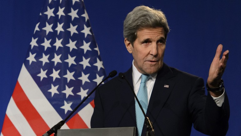 O secretário de Estado norte-americano, John Kerry, diz que o número de refugiados acolhidos pode chegar a 100 mil em 2017 EPA/Jim Lo Scalzo/Agência Brasil/Direitos Reservados