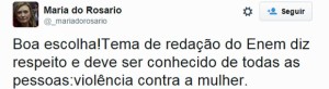 A deputada Maria do Rosário elogiou o tema da redação do Enem 2015 (Foto: Reprodução/Twitter) 