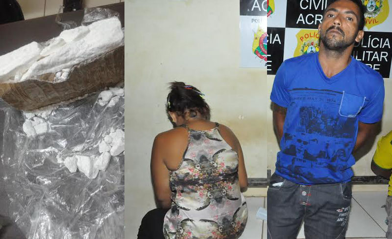Polícia Militar prende casal suspeito de tráfico de droga