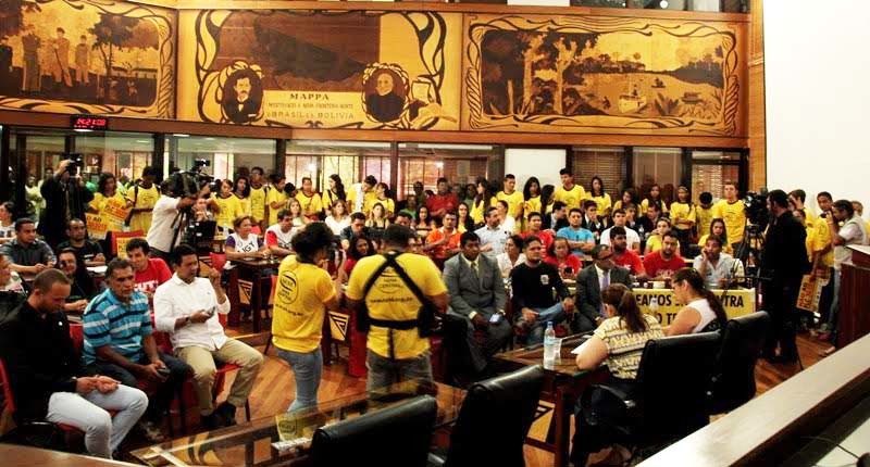 Cooperados e sindicalistas participaram da audiência/Foto: Aleac