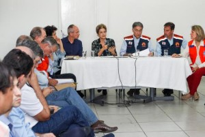 Presidenta Dilma Rousseff afirmou que o governo está empenhado em responsabilizar os culpados pelo desastre em Mariana Roberto Stuckert Filho/PR