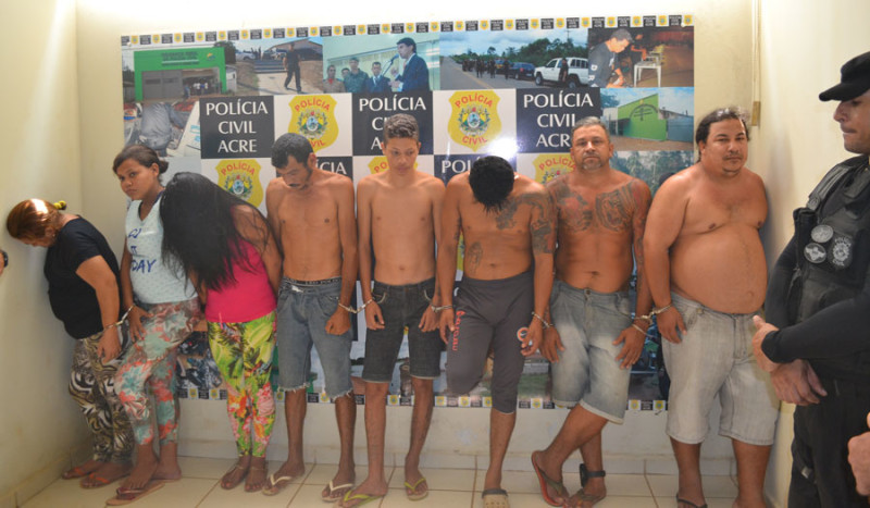 Presos foram apresentados pela polícia na 3ª Regional/Foto: Charlton Lopes/ContilNet