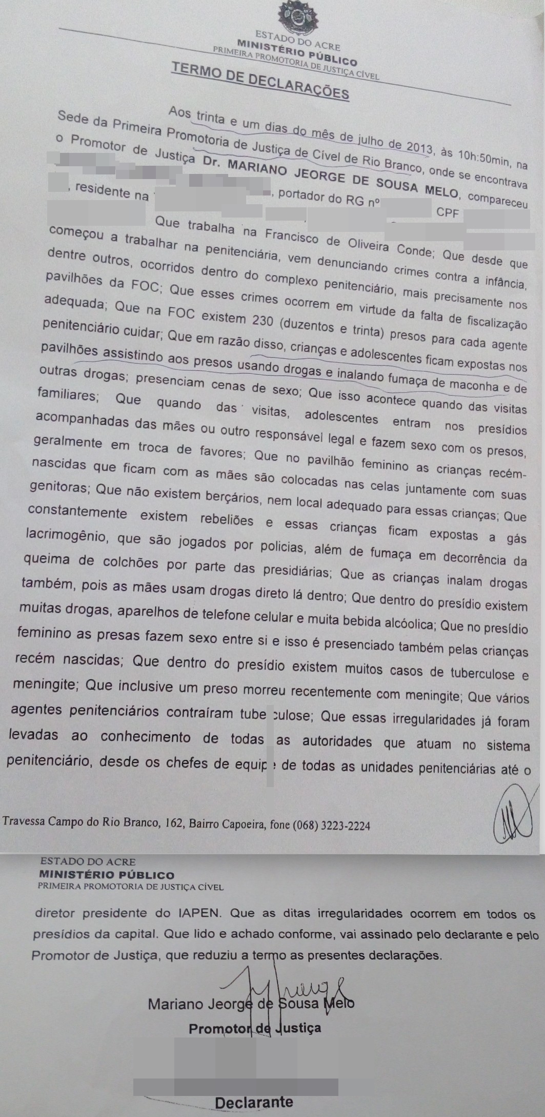 DOCUMENTO MENOR