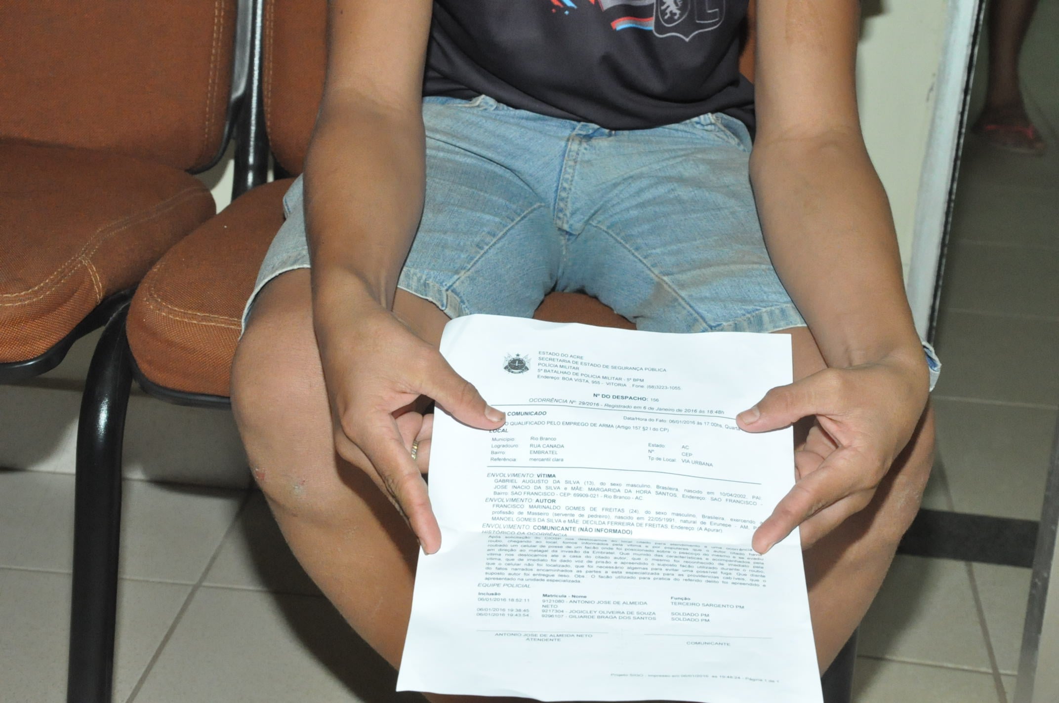 O jovem registrou queixa na delegacia local/Foto: Reprodução