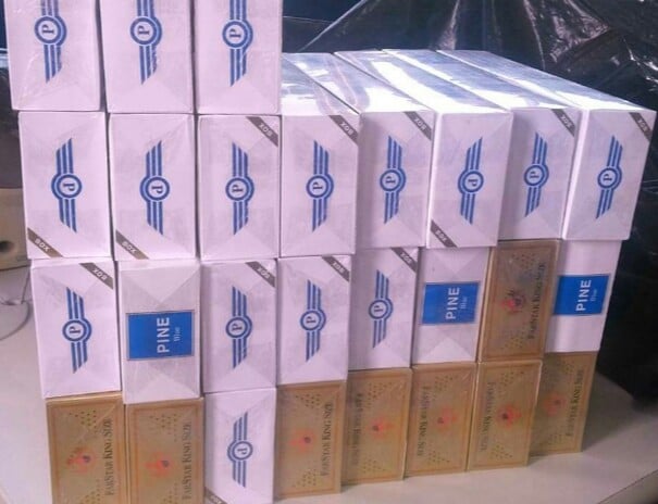 1500 maços de cigarro foram apreendidos/Foto: ContilNet