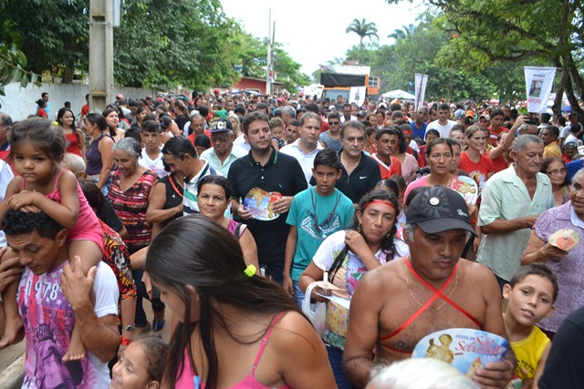 Gladson em Xapuri, na Festa de São Sebastião/Foto: Assessoria