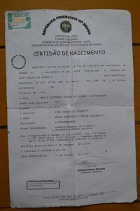 Documento de identidade do senhor José (clique para ampliar). Foto: Reprodução