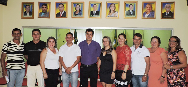 O prefeito Betinho e os novos gestores/Foto:Assessoria