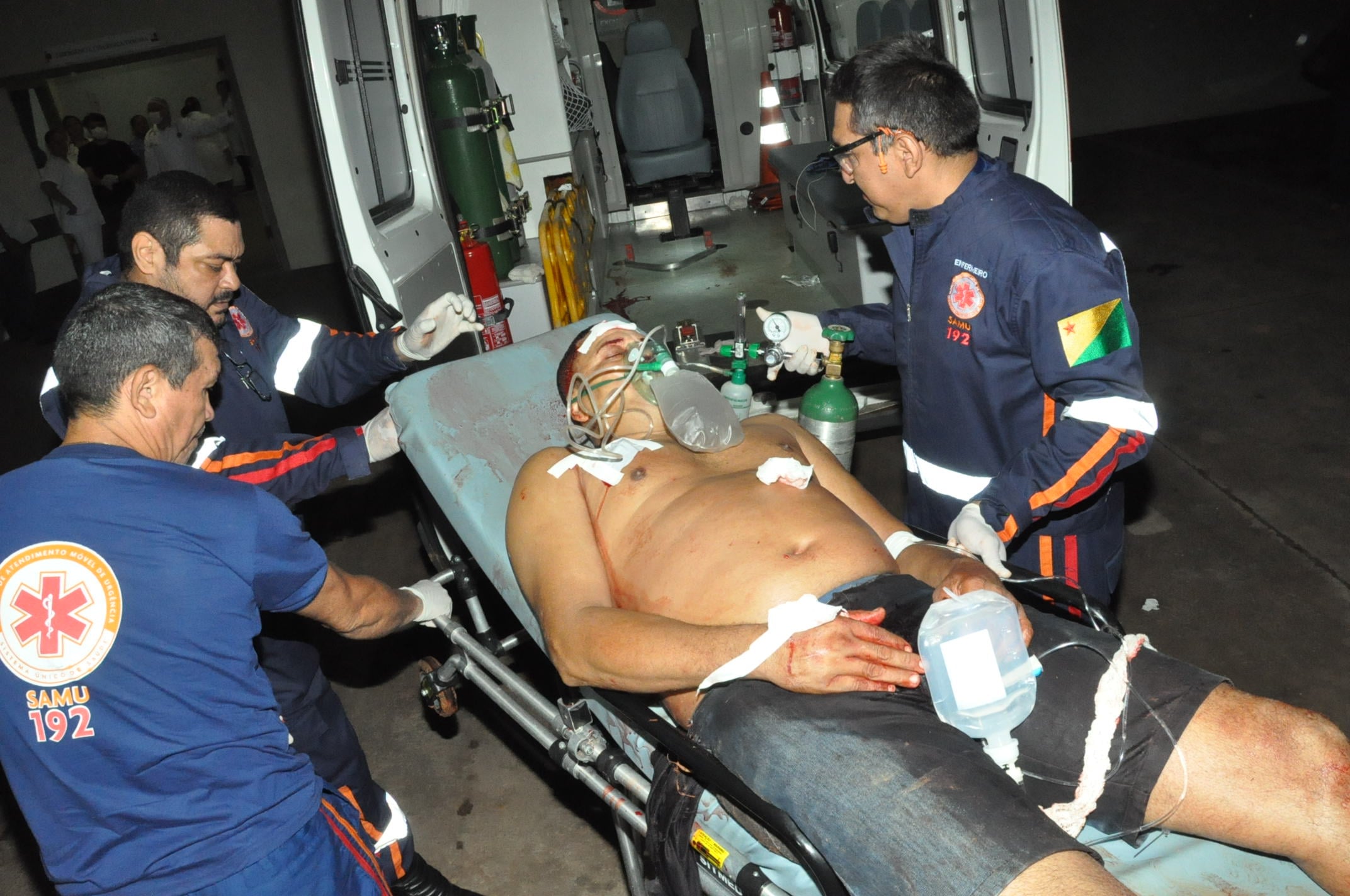 A vítima foi intubada no hospital/Foto: ContilNet
