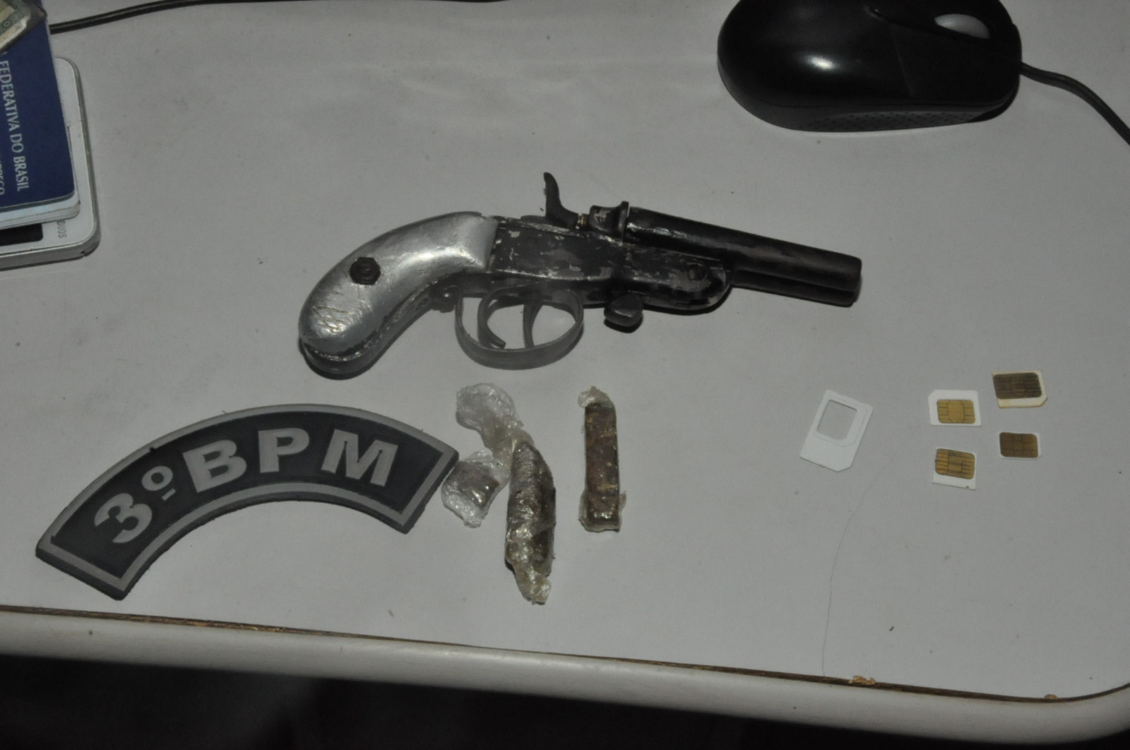 A arma utilizada no crime/Foto: ContilNet