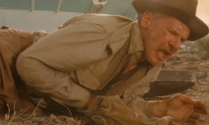 Na polêmica cena, a geladeira salva a vida de Indiana Jones - Reprodução 