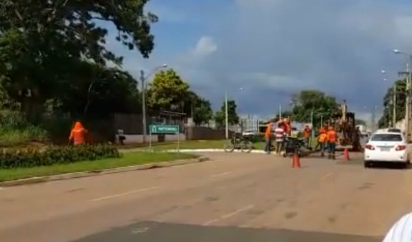 Nova Estrada da Floresta passa por recuperação por causa de buracos