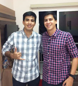 Irmãos Gerardo e Welliton Contreiros, sócios da empresa