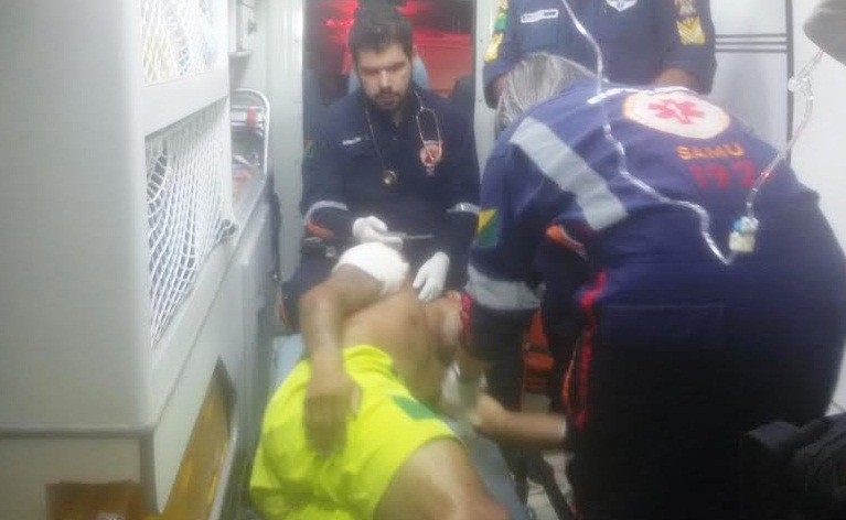 Vítima foi atendida pelo Samu e conduzida ao PS/Foto: ContilNet