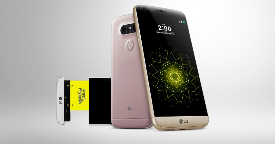 LG lança G5 que pode virar até caixa de som