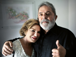 O ex-presidente Lula e sua mulher Marisa Letícia: o chefe e a madame(Ricardo Stuckert/AP)