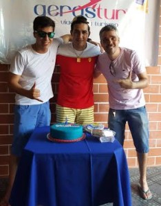 Sócios da empresa Gerardo, Welliton e Tiago