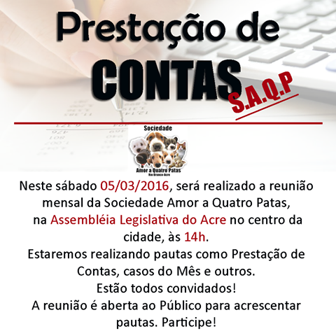 A prestação de contas será no sábado/Foto: ContilNet