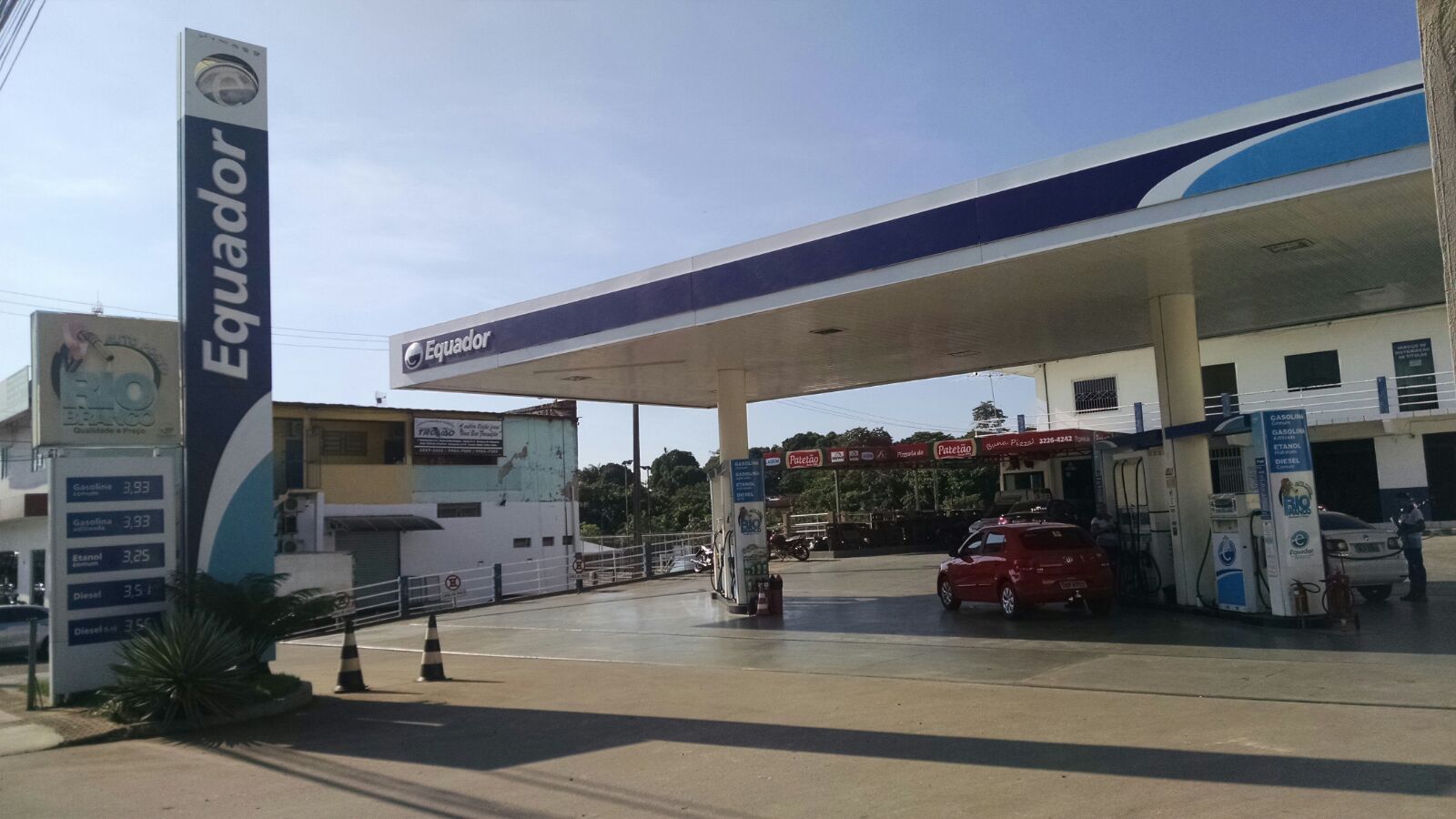 O posto foi assaltado na madrugada desta segunda/Foto: ContilNet