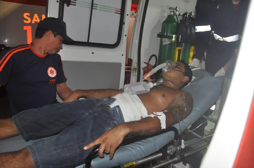 A vítima foi socorrida após o crime/Foto: ContilNet