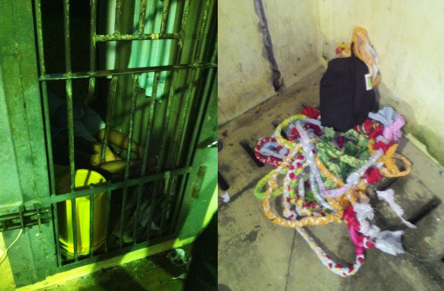 Os presos fizeram uma "tereza" para tentar escapar do presídio/Foto: Reprodução