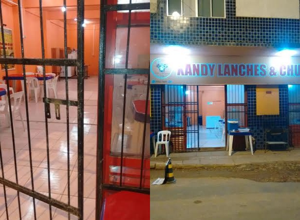 Dupla arromba lanchonete no 6 de Agosto e só deixa o que não foi possível transportar