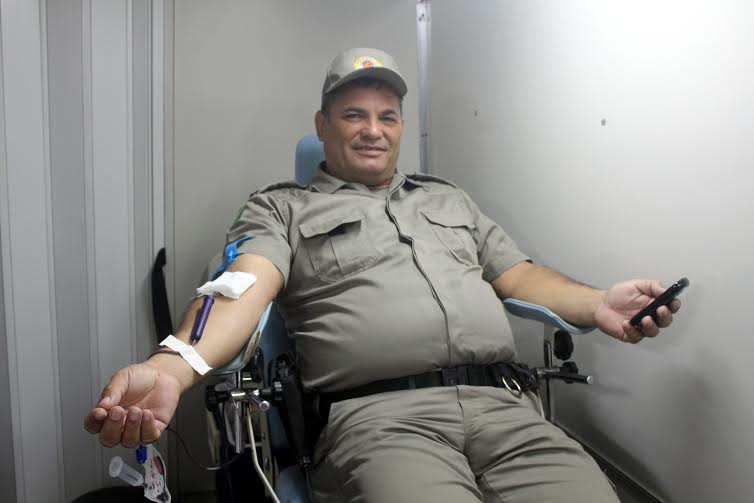 O tenente Isnard Onofre, de 53 anos, afirma que é doador desde os 18/Foto: Assessoria