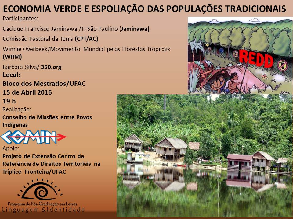 Economia verde e impactos sobre comunidades tradicionais serão tema de evento na Ufac