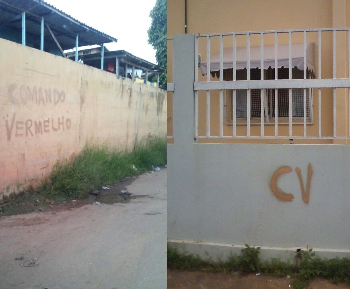 Muros de residências e comércios de Rio Branco são pichados com iniciais de facção criminosa