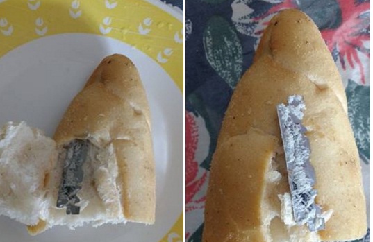 Mulher encontra lâmina de barbear dentro de pão durante café de manhã, em Rio Branco