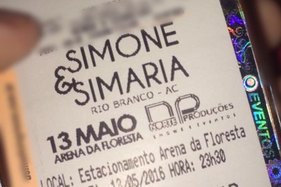 Ingressos foram vendidos ao valor de R$ 100 cada